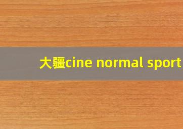 大疆cine normal sport